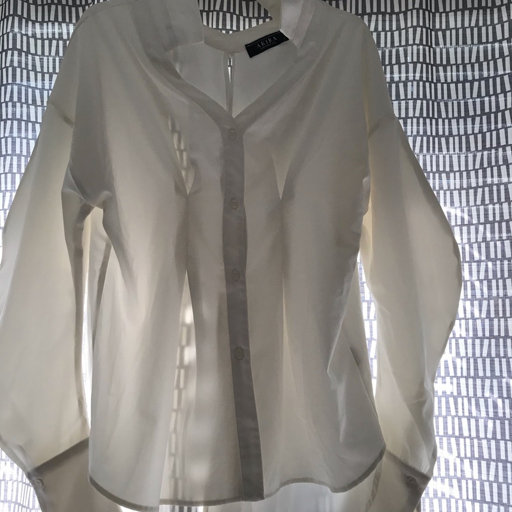 🤍Women’s Oversized Blouse, Open Back Sz Small🤍